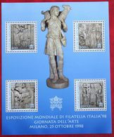 Internationale Briefmarkenausstellung ITALIA ’98 1998 Mi 1258-1261 Block 18 Yv BF 18 POSTFRIS MNH ** VATICAN VATICAAN - Neufs