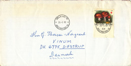 Finland Cover Sent To Denmark Helsinki 26-5-1980 Single Franked RED CROSS - Cartas & Documentos
