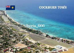 Turks And Caicos Grand Turk Cockburn Town Aerial View New Postcard - Turk & Caicos Islands