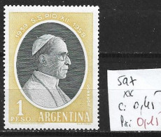 ARGENTINE 597 ** Côte 0.45 € - Unused Stamps