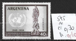 ARGENTINE 595 ** Côte 0.30 € - Unused Stamps
