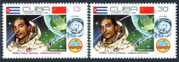 Cuba C324-C325, MNH. Michel . 1st Soviet-Cuban Joint Space Flight, 1980. - Neufs