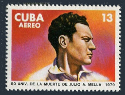 Cuba C314 Two Stamps, MNH. Michel 2366. Julio A. Mella, 50th Death Ann. 1979. - Neufs