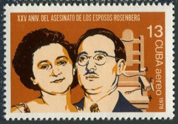 Cuba C313 Two Stamps, MNH. Michel 2362. Julius And Ethel Rosenberg, 1978. - Ongebruikt