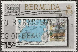 BERMUDA 1986 Ameripex '86 International Stamp Exhibition, Chicago - 15c. - 1984 375th Anniv Of Settlement Mini Sheet AVU - Bermuda