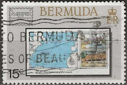 BERMUDA 1986 Ameripex '86 International Stamp Exhibition, Chicago - 15c. - 1984 375th Anniv Of Settlement Mini Sheet AVU - Bermudes