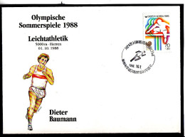 Olympics 1988 - Athletics - Baumann - SOUTH KOREA - FDC Cover - Summer 1988: Seoul