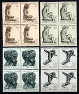 2351 Yugoslavia1963 Sculpture, Ivan Mestrovicblock Of 4 MNH - Nuovi