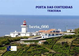 Portugal Azores Terceira Island Ponta Contendas Lighthouse New Postcard - Lighthouses