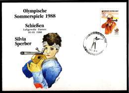 Olympics 1988 - Shooting - Sperber - SOUTH KOREA - FDC Cover - Zomer 1988: Seoel