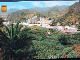 La Gomera, Vallehermoso, Vista General (Canarias) CP Sín Circular. Escudo De Oro - Gomera