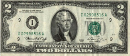 Billet, Etats Unis , The United States Of AMERICA , Series 1976 , Jefferson , Two, 2 DOLLARS - Federal Reserve (1928-...)