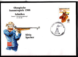 Olympics 1988 - Shooting - Sperber - SOUTH KOREA - FDC Cover - Ete 1988: Séoul