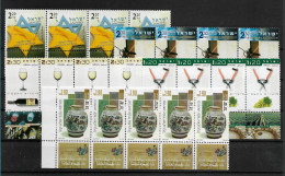 TIMBRE STAMP ZEGEL ISRAEL PETIT LOT 4 X 1466 1626-28 1656  XX - Unused Stamps (with Tabs)