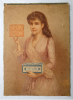 Ancienne Affiche Publicitaire LU Originale Circa 1900 - 40x29cm - Collée Sur Un Support Très épais (damier) - Affiches