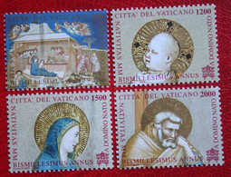 Natale Weihnachten Xmas Noel Kerst 2000 Mi 1358-1361 Yv 1209-1212 POSTFRIS / MNH / ** VATICANO VATICAN VATICAAN - Neufs