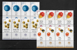 TIMBRE STAMP ZEGEL ISRAEL PETIT LOT 4 X 1634-37  XX - Neufs (avec Tabs)