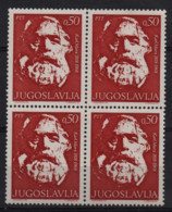 2433 Yugoslavia 1968 Karl Marx Birthday Block Of 4  MNH - Nuovi