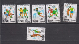 COREE DU SUD 1991 ° 6 TIMBRES DIFFERENTS FOOTBALL - Gebruikt