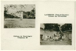82 - B16382CPSM - LAUZERTE - Colonie Des Hirondelles, Chateau De Haut Castel - Très Bon état - TARN-ET-GARONNE - Lauzerte