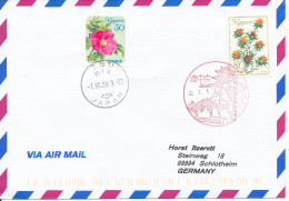 Japan FDC Uprated Air Mail Cover Sent To Germany 1-7-2008 Topic Stamps - FDC