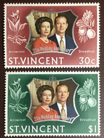 St Vincent 1972 Silver Wedding Fruit MNH - St.Vincent (...-1979)