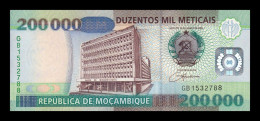 Mozambique 200000 Meticais 2003 Pick 141 Sc Unc - Moçambique