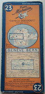 - ANCIENNE CARTE MICHELIN - SUISSE - Genève. Bern - - Callejero