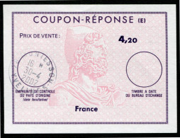 FRANCE  Reply Coupon / Coupon Réponse Régime Français - Reply Coupons