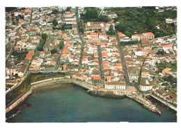 ILHA TERCEIRA , Açores - Vista Aérea De Angra Do Heroísmo  (2 Scans) - Açores