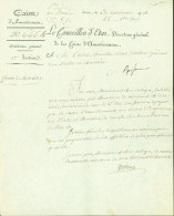 LAS Lettre Autographe Signature Nicolas François, Comte Mollien Pair De France Administrateur Homme Politique - Político Y Militar