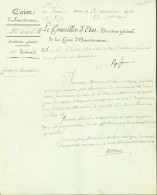 LAS Lettre Autographe Signature Nicolas François, Comte Mollien Pair De France Administrateur Homme Politique - Politicians  & Military