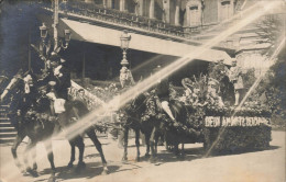 Luchon * Carte Photo * Jour De Fête * Carnaval Char Corso Fleuri * Mi Carême Cavalcade * 1922 - Luchon