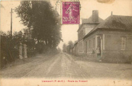 62 - Liencourt - Route De Frévent - Animé - Ecrite En 1933 - Voir Scan Recto-Verso - Autres & Non Classés