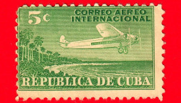 CUBA - Usato - 1931 - Francobolli Di Posta Aerea Per Il Traffico Internazionale - Fokker F10A Super Trimotore - 5 - Gebruikt