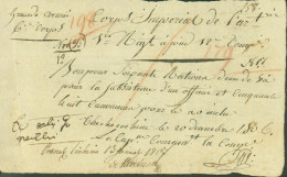 LAS Lettre Autographe Signature Capitaine Thechecoheim 1806 Empire Grande Armée Corps Impérial De L'artillerie - Politiques & Militaires