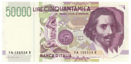 50000 LIRE GIAN LORENZO BERNINI II TIPO LETTERA A 27/05/1992 SUP - Other & Unclassified