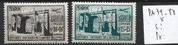 MAROC FRANCAIS  PA 79-80 * Côte 4 € - Poste Aérienne