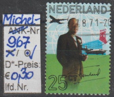 1971 - NIEDERLANDE - SM "60. Geb.tag V. Prinz Bernhard" 25 C Mehrf. - O  Gestempelt - S. Scan (967o Nl) - Gebruikt