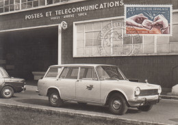 Carte   FRANCE  Anniversaire  De  La  1ére  POSTE  Dans  L' Usine  SIMCA   à   POISSY   1966 - Posta