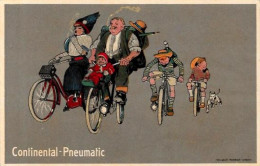 CPA Publicité Publicitaire Réclame Cycle Vélo Non Circulé Continental Pneumatic Allemagne Germany - Reclame