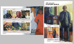 Djibouti 2023 160th Anniversary Of Edvard Munch. (544) OFFICIAL ISSUE - Altri & Non Classificati