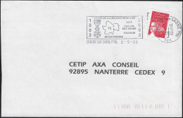 France 2002. Oblitération Spéciale Châlons Sur Saône, 200 Ans De L'ordre De La Légion D'honneur. Médaille - Napoléon