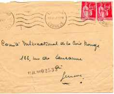 FRANCE.1940."PAIX ". POUR C.I.C.R.GENÈVE (SUISSE) - 1932-39 Paz