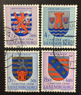1956 Luxembourg - Cantonal Coat Of Arms - 4 Stamps Used - Gebruikt