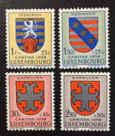 1958 Luxembourg - Cantonal Coat Of Arms - 4 Stamps Unused ( Mint Hinged ) - Gebruikt