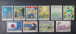 Japan 1979:  Songs, 10 Diff.  Used, Gestempelt - Used Stamps
