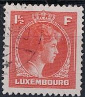 Luxemburg - Großherzogin Charlotte "Rechtsprofil" Größeres Format (MiNr: 361) 1946 - Gest Used Obl - 1944 Charlotte Rechtsprofil