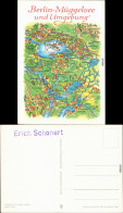Ansichtskarte Köpenick-Berlin Landkarte: Berlin-Müggelsee Und Umgebung 1978 - Koepenick
