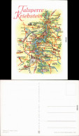 Lauenhain-Mittweida Landkarte: Kriebstein Zschopautalsperre 1974 - Mittweida